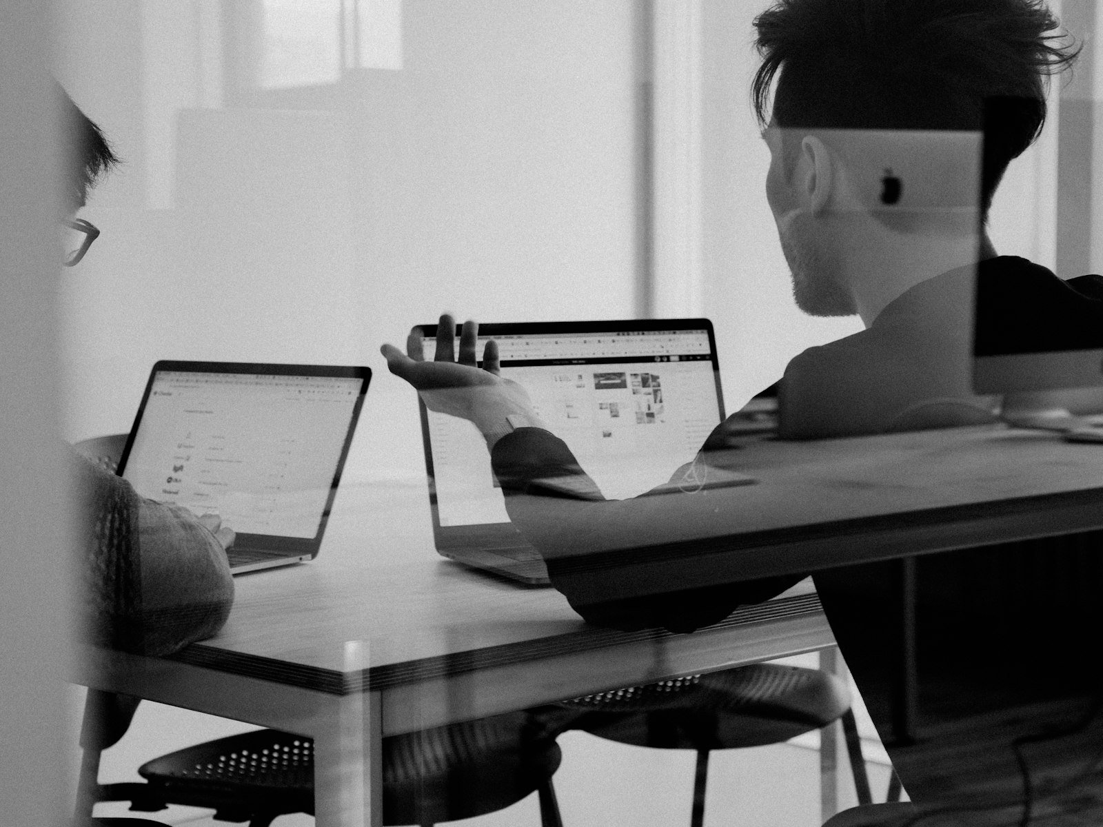 Team reviewing a product on screen before release